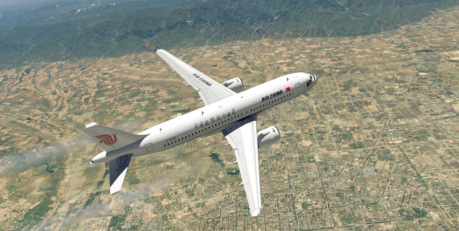 A320飞行美图CA1235-3180 