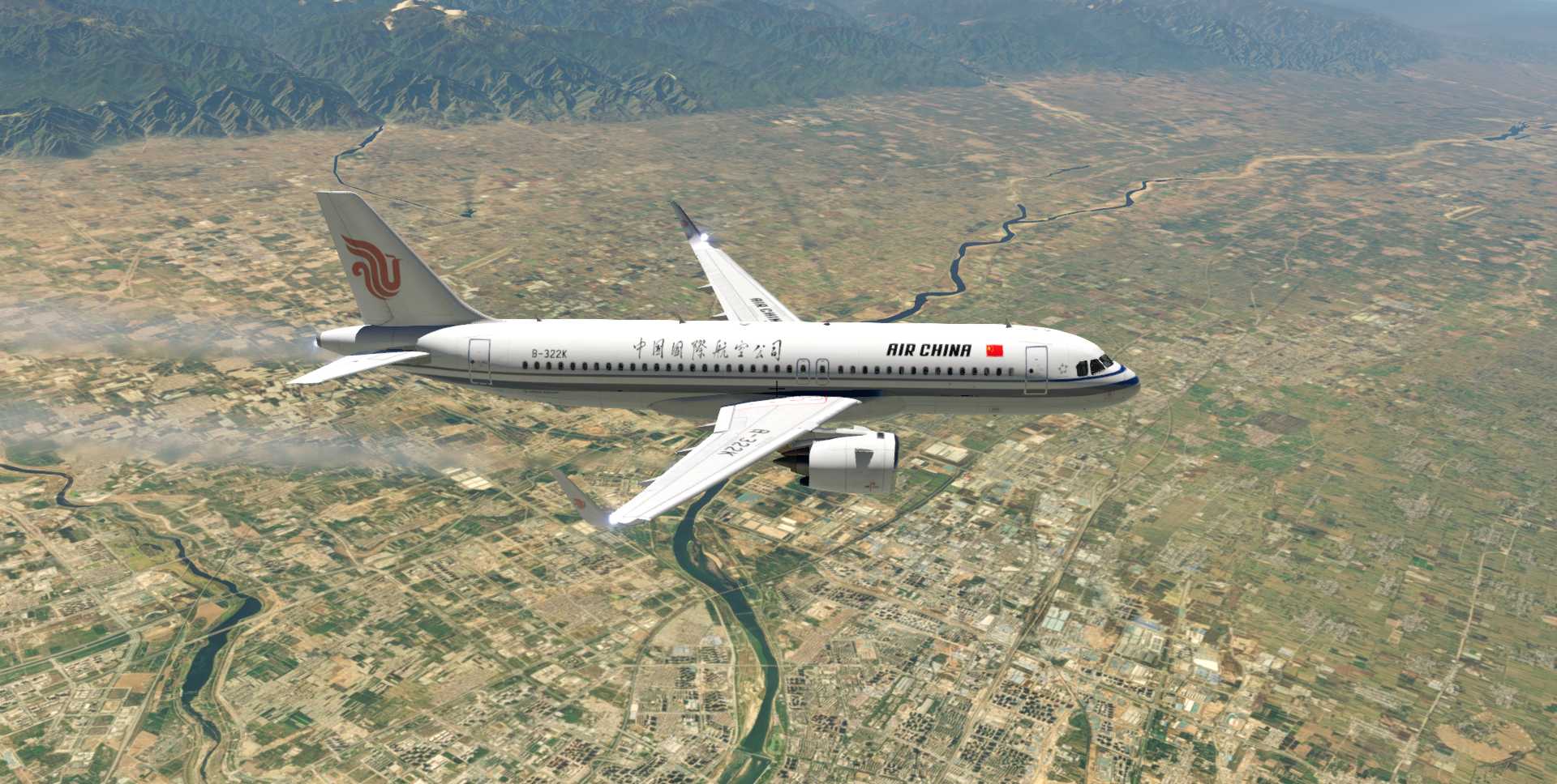 A320飞行美图CA1235-330 