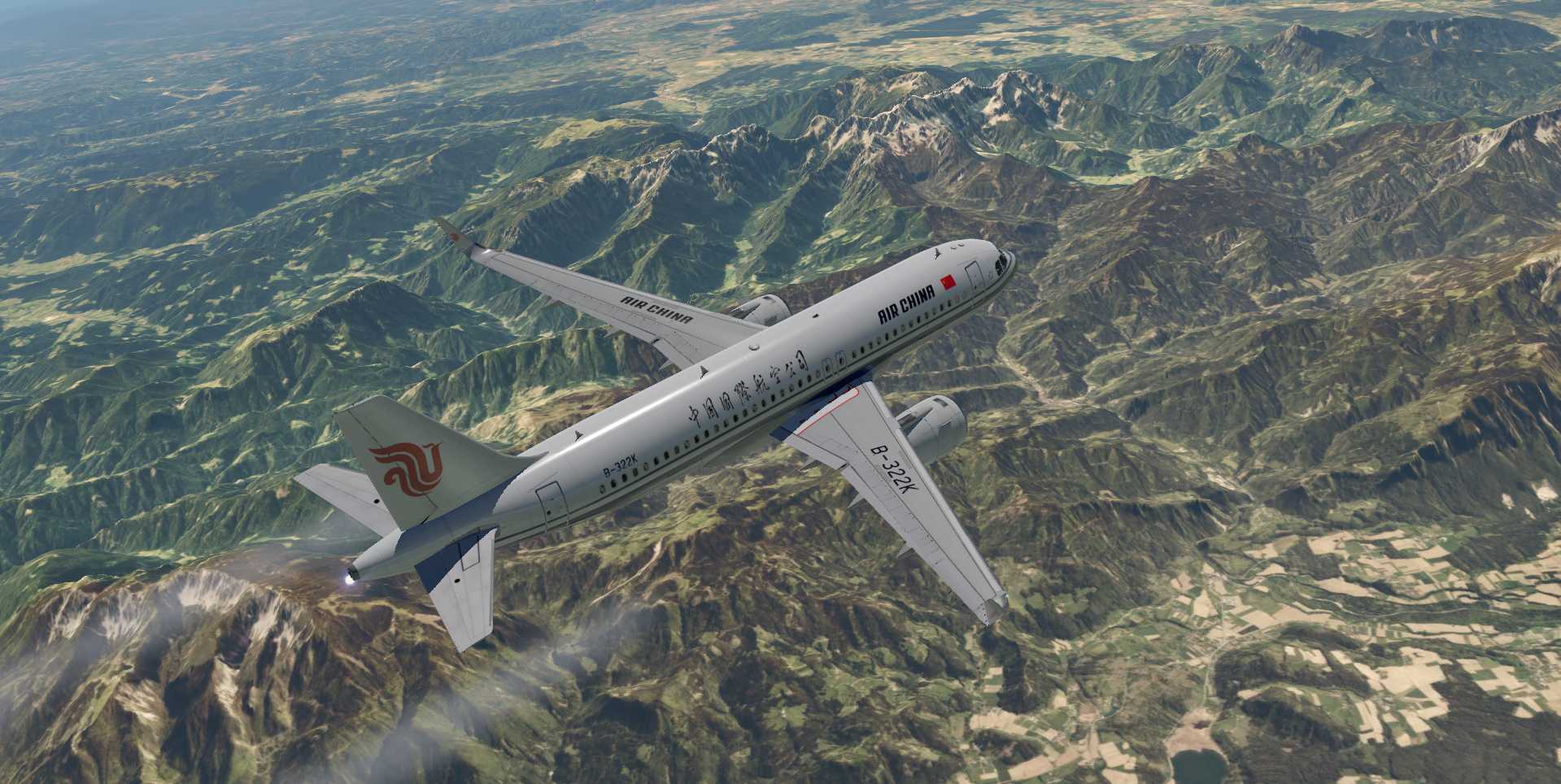 A320飞行美图OS901-7764 