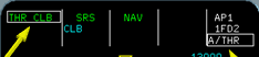 A320自动油门FMA方式指示空白的提示-6276 