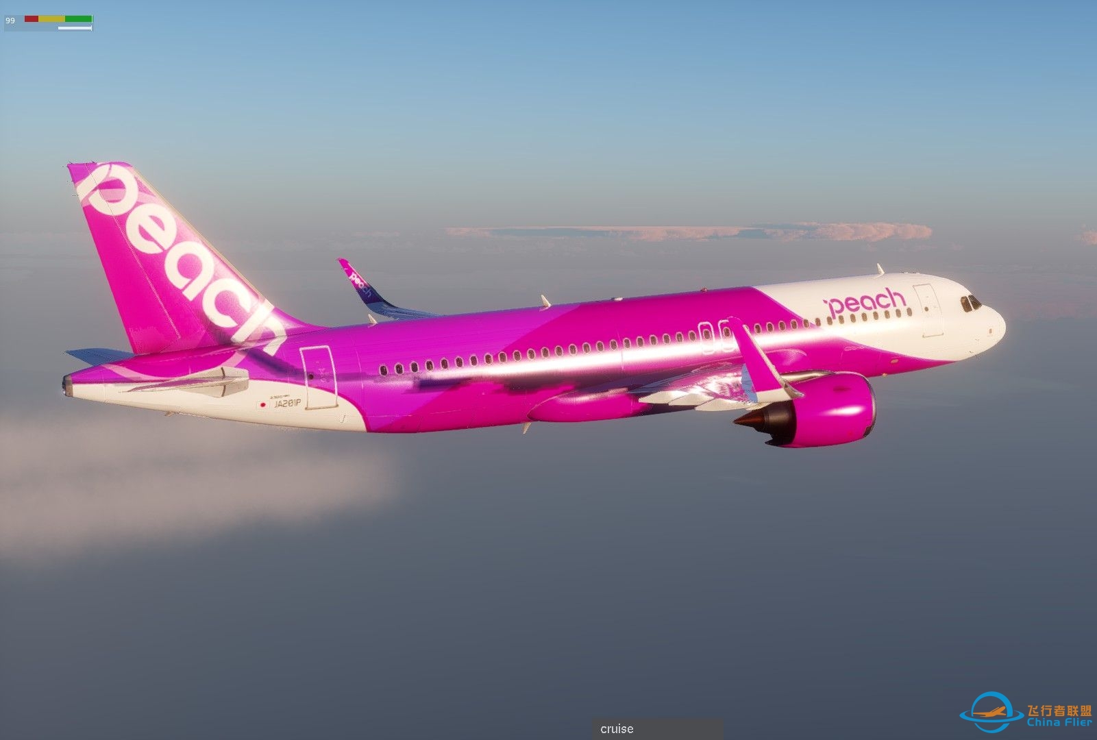 【xplane12】雨天真实的地面积水效果 | Peach Aviation 大阪关西着陆| A20N-2630 