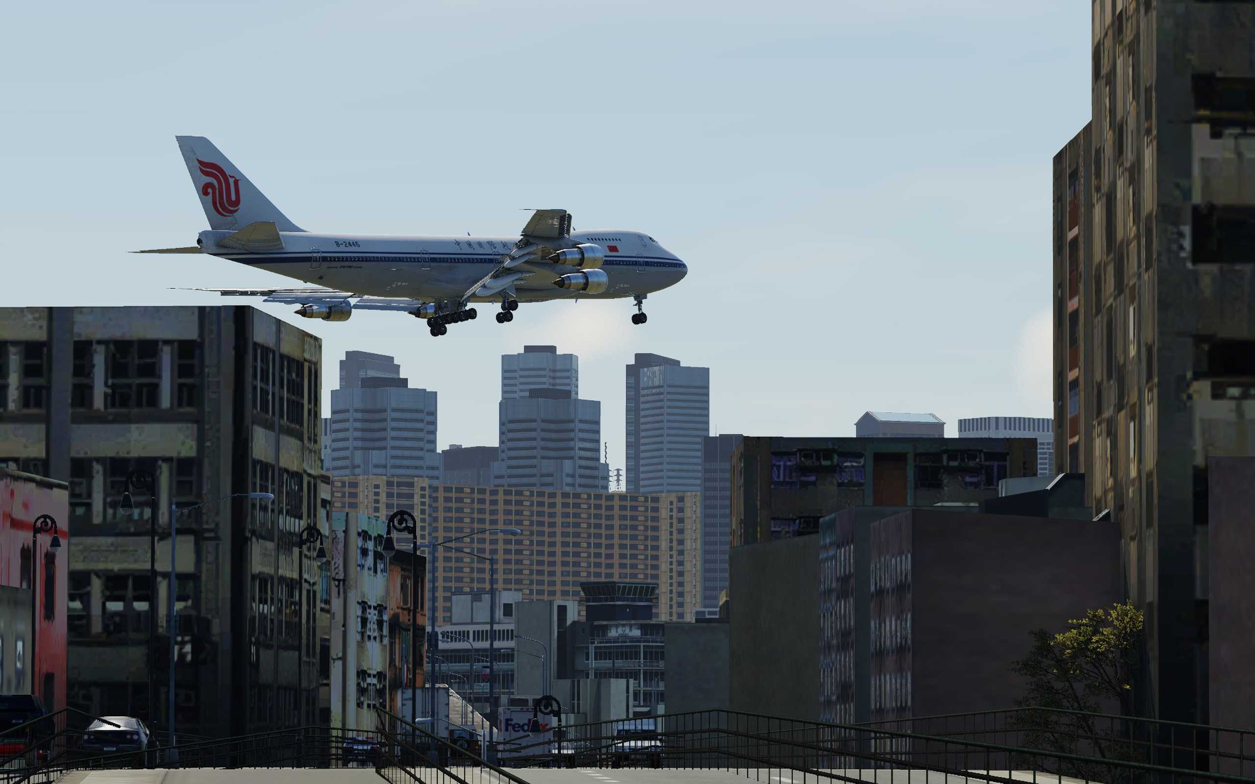 【x-plane12】新人第一帖，742降落老启德-4144 