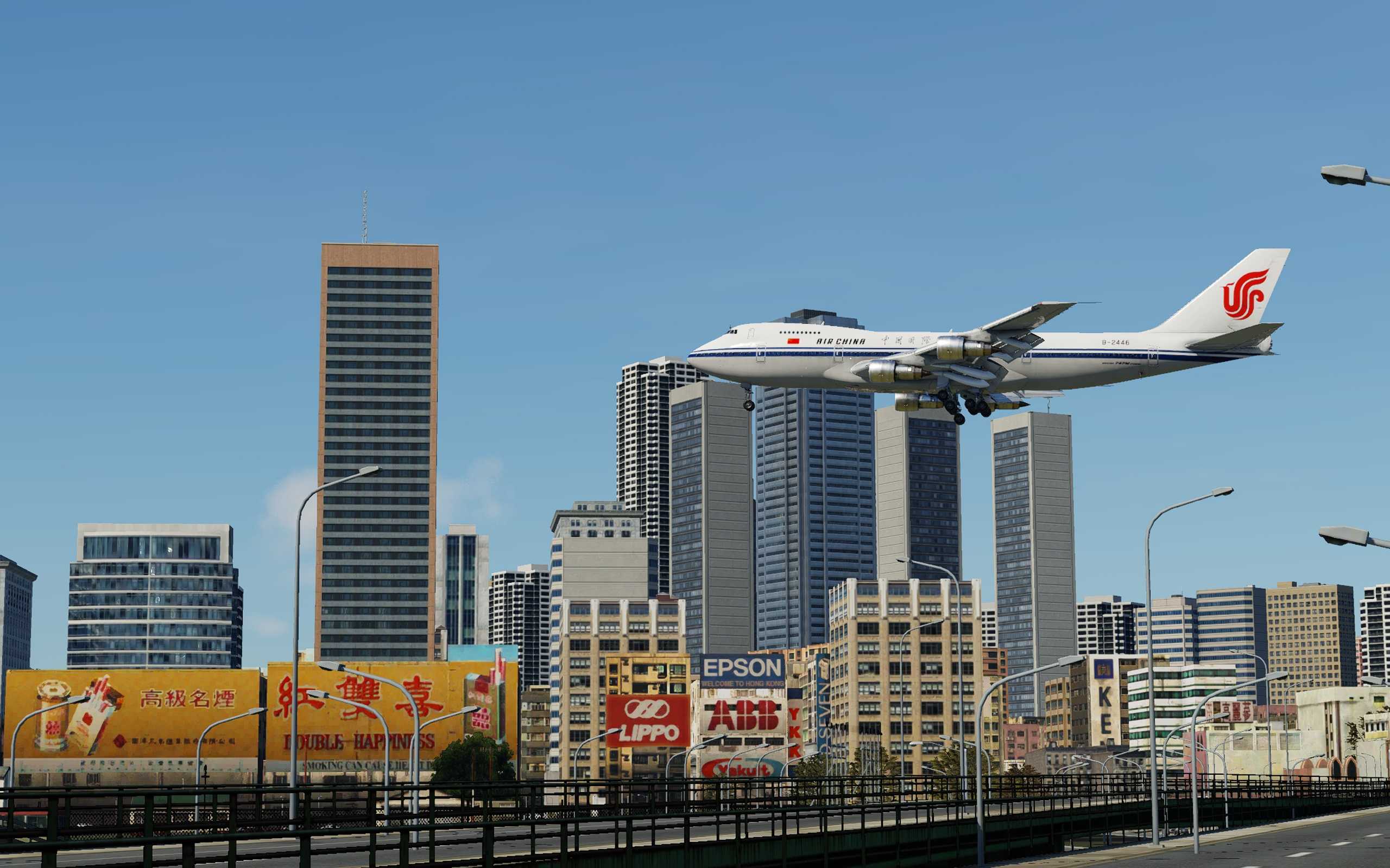 【x-plane12】新人第一帖，742降落老启德-5406 
