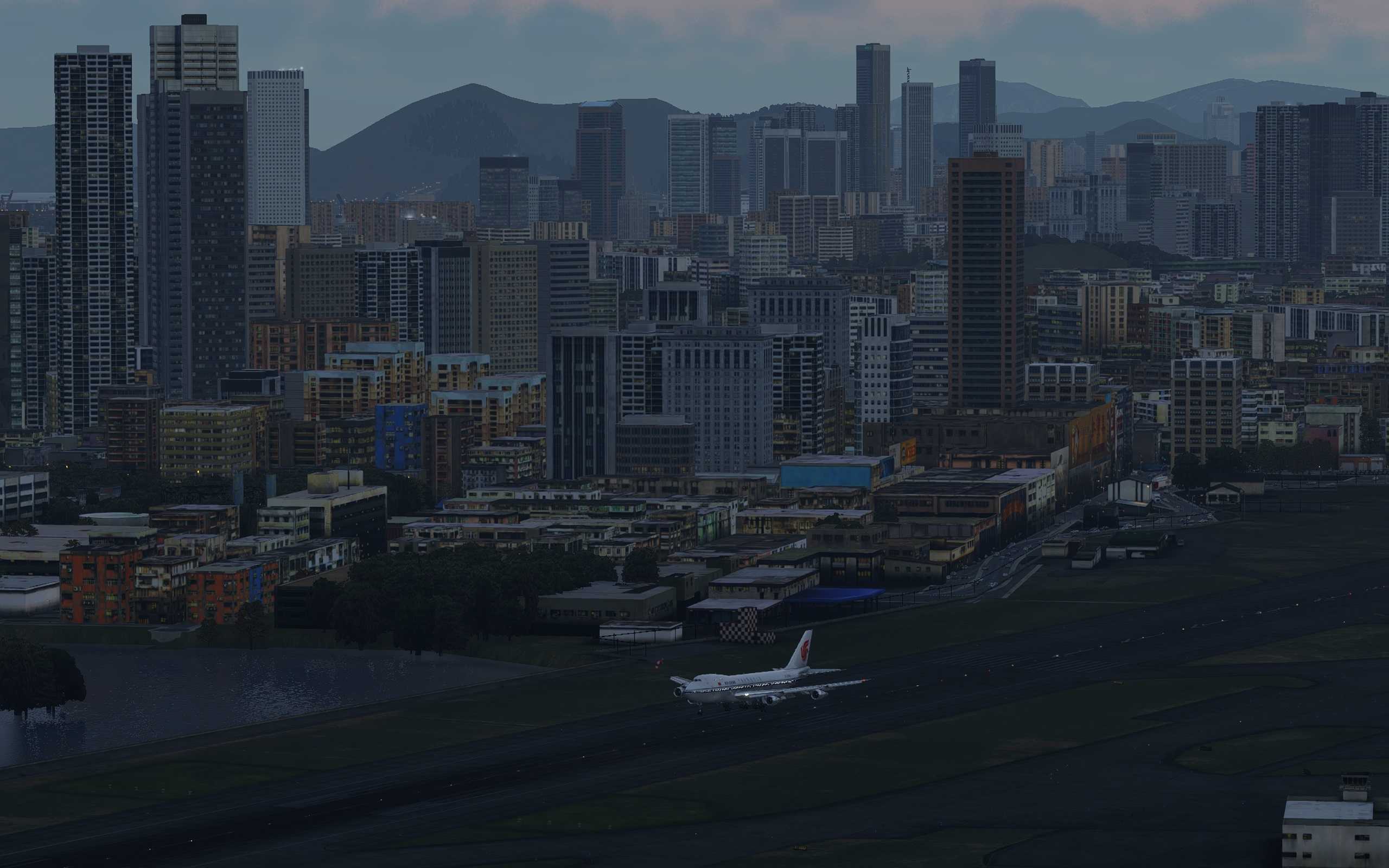 【x-plane12】新人第一帖，742降落老启德-4142 