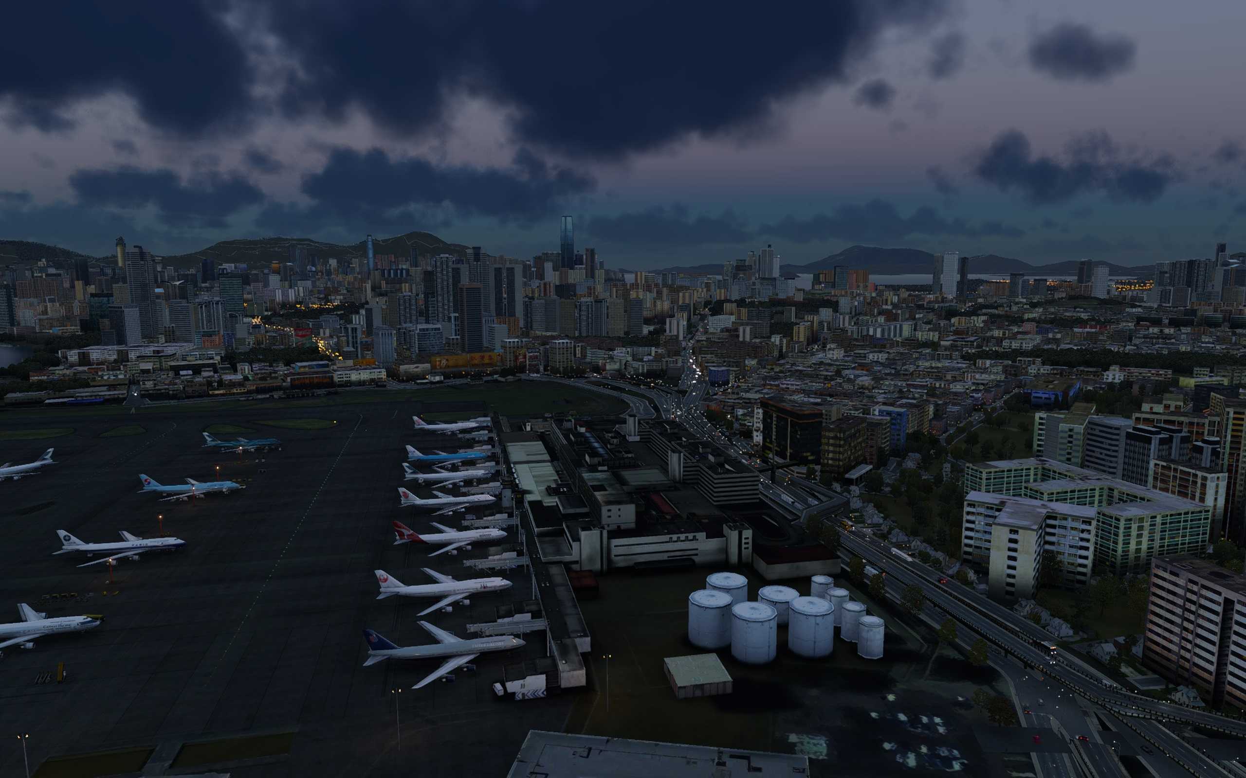 【x-plane12】新人第一帖，742降落老启德-623 