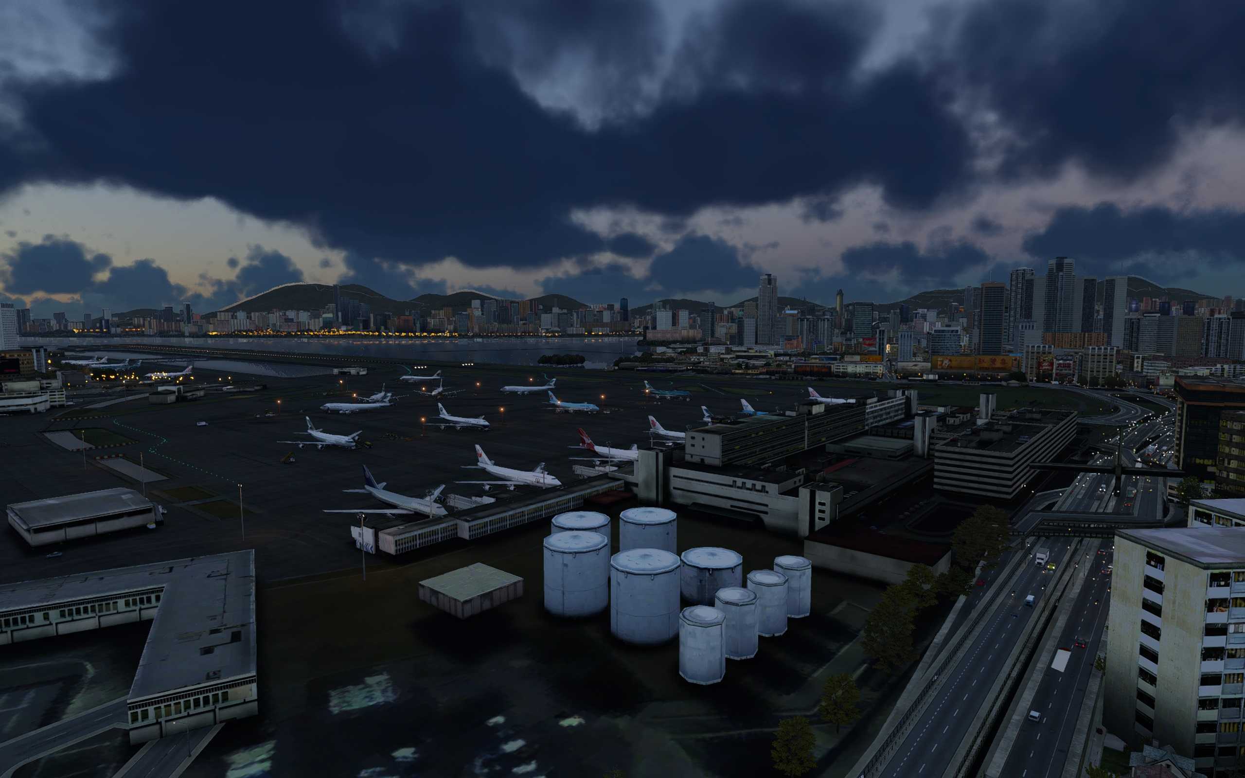 【x-plane12】新人第一帖，742降落老启德-6060 