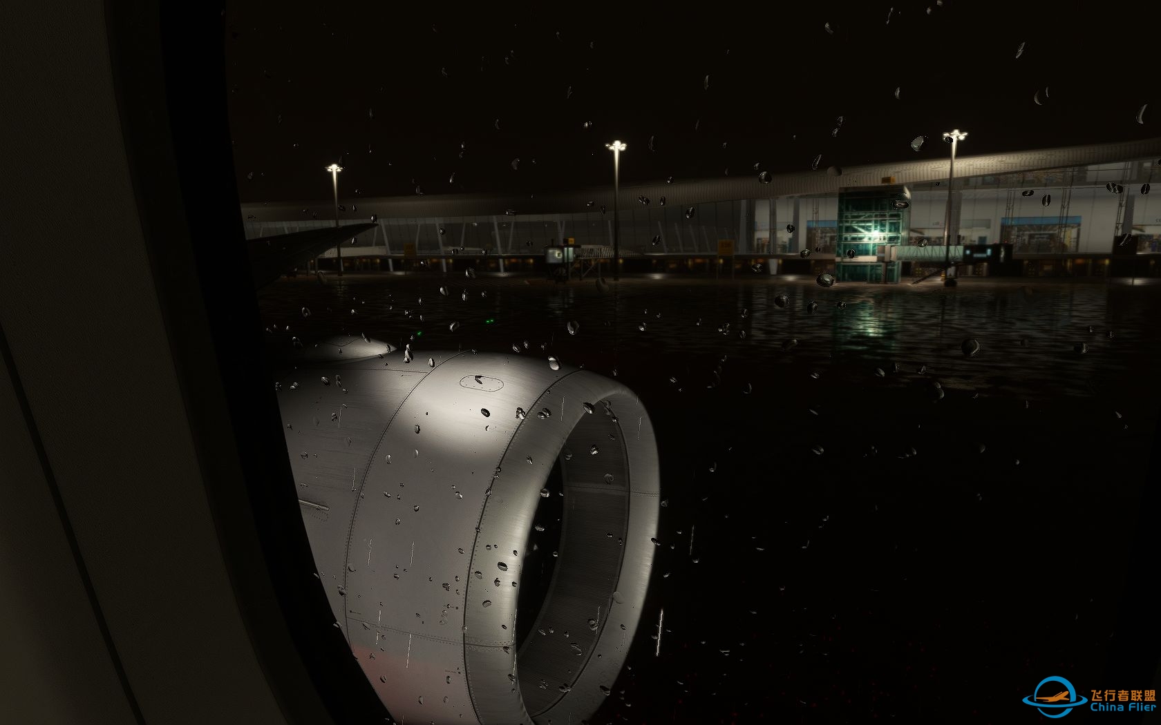 PMDG777雨夜极品拉飘砸地武汉-1048 