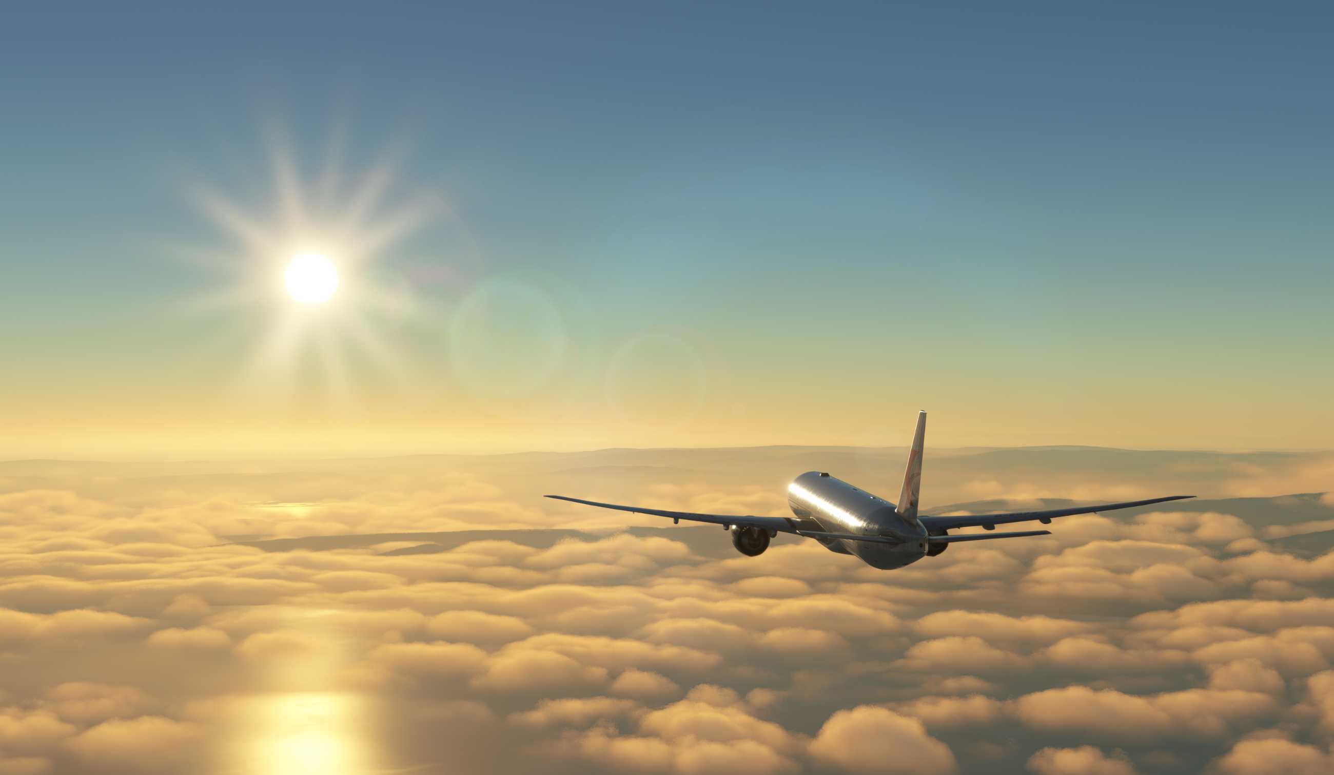 【MSFS】777-300ER ZSPD-KSFO-7047 