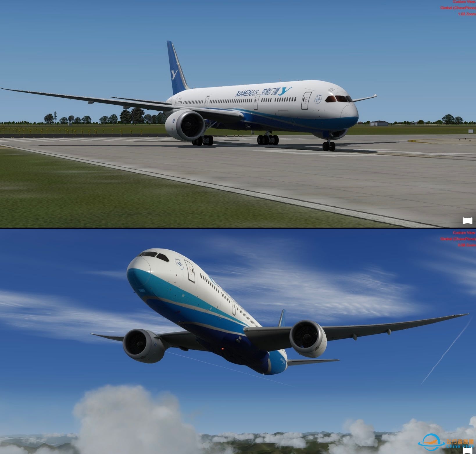 QW787-9厦门航空标准涂装-2780 