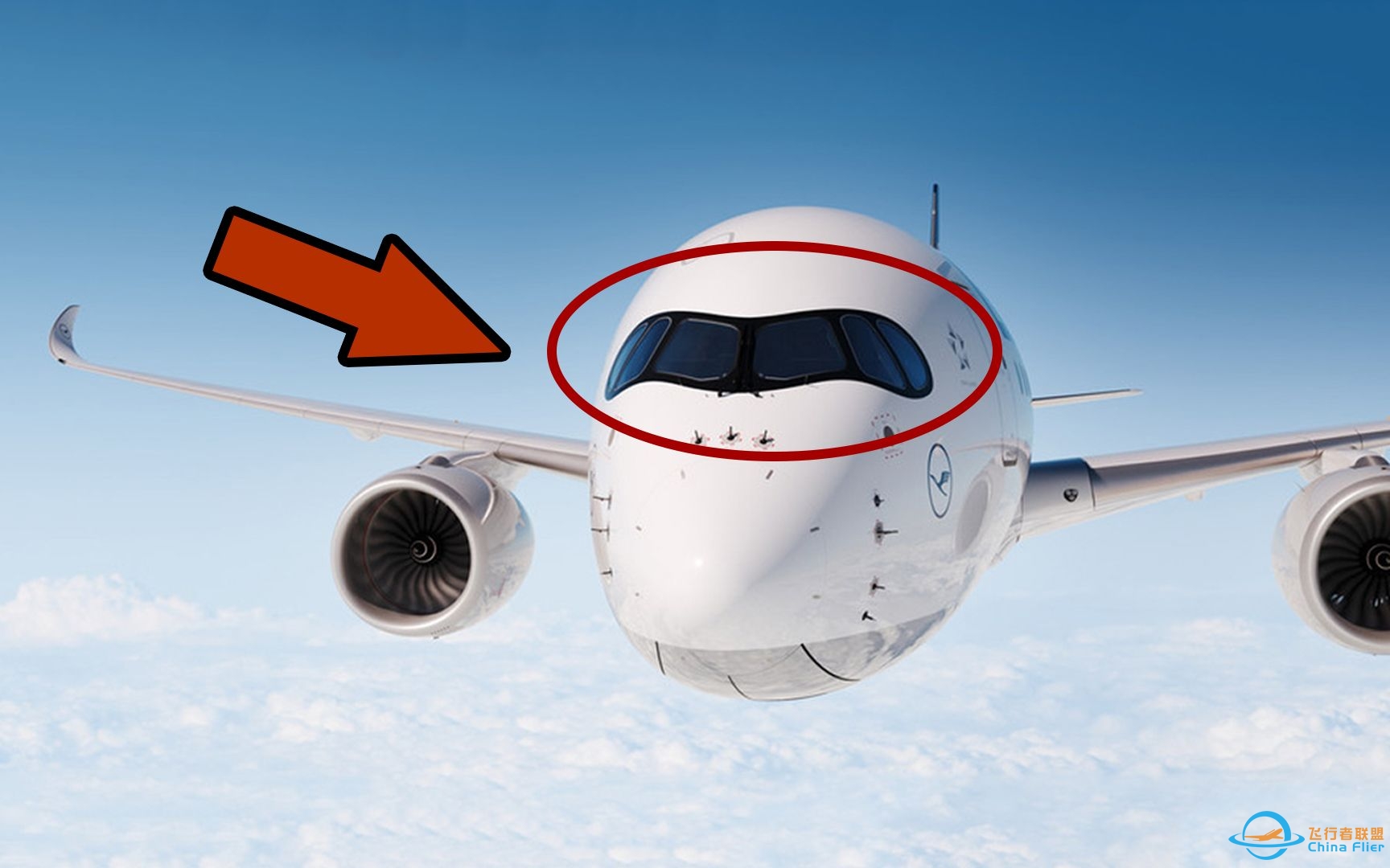 为什么空客A350有“黑眼罩”？看完涨知识了-4672 