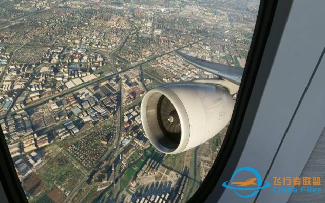 PMDG777从ZSSS离场爬升-6586 