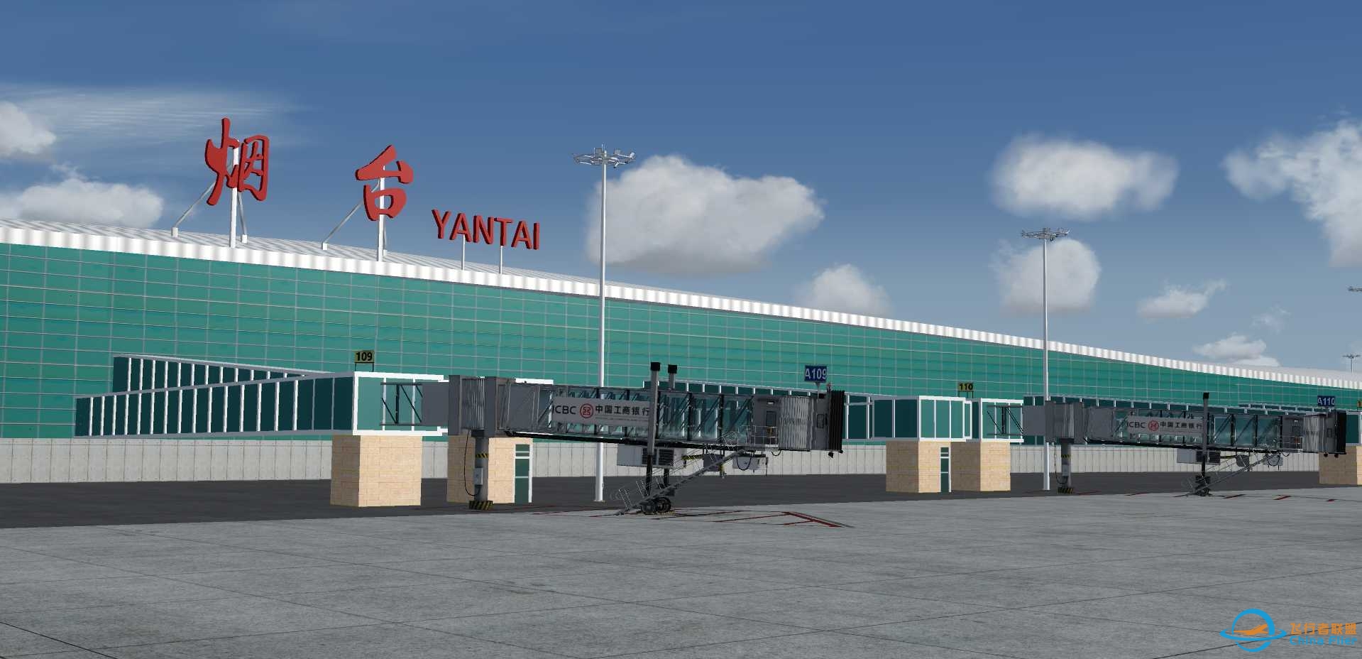 【ZSYT】烟台蓬莱国际机场2期P3Dv4/5，无偏移地景-3625 