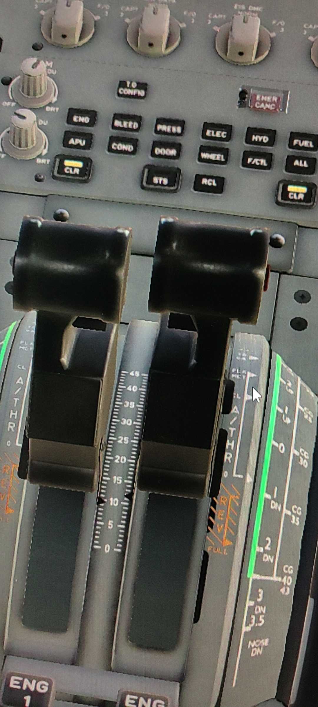 有赏回答问题！XP12A320neo油门慢车位不对称 外设是对称的-5610 