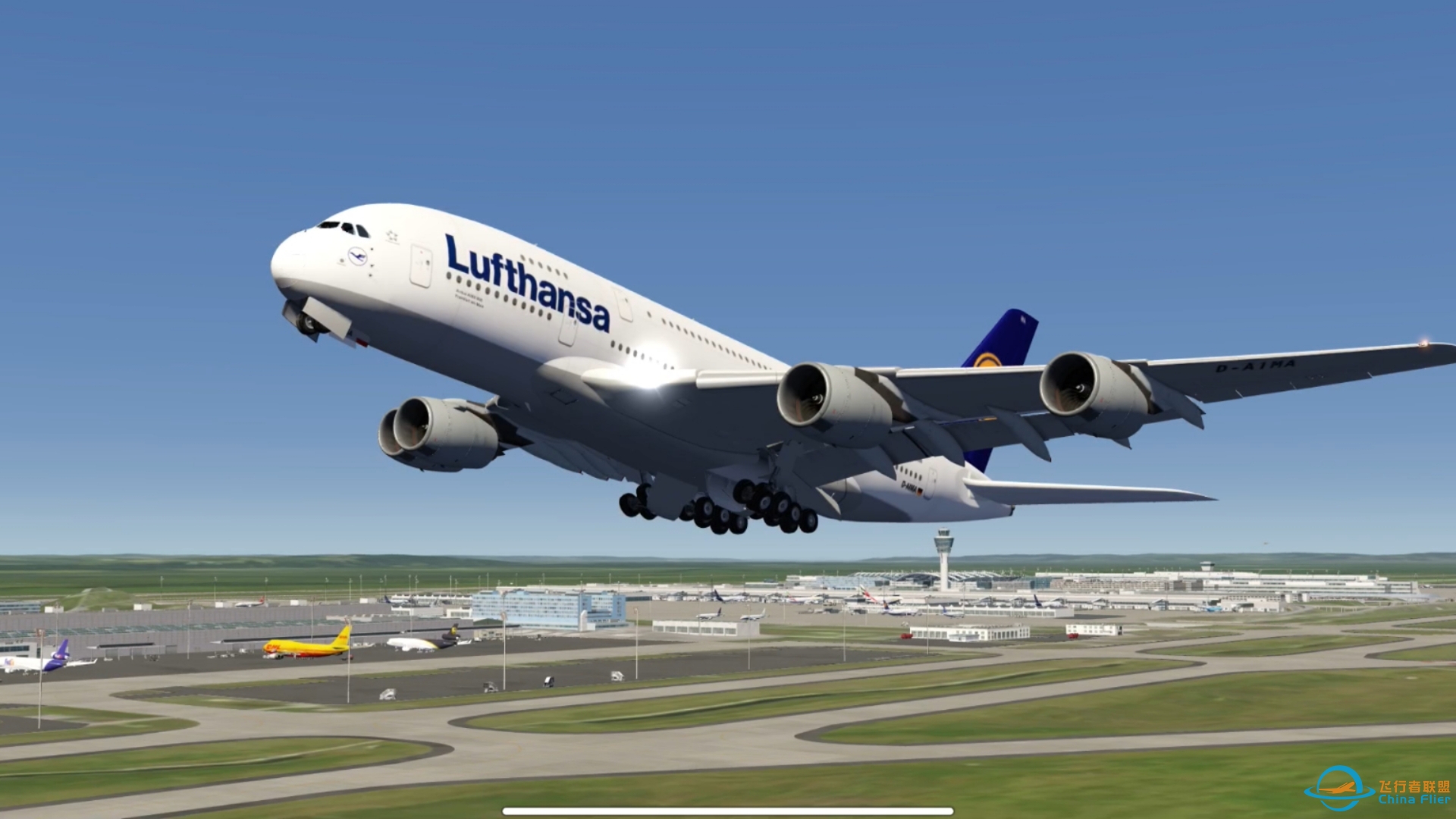 （快速）A380慕尼黑冷舱起飞 Aerofly FS Global-6174 