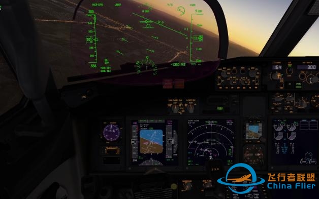 X-Plane11 B738清晨进近盐湖城-8330 