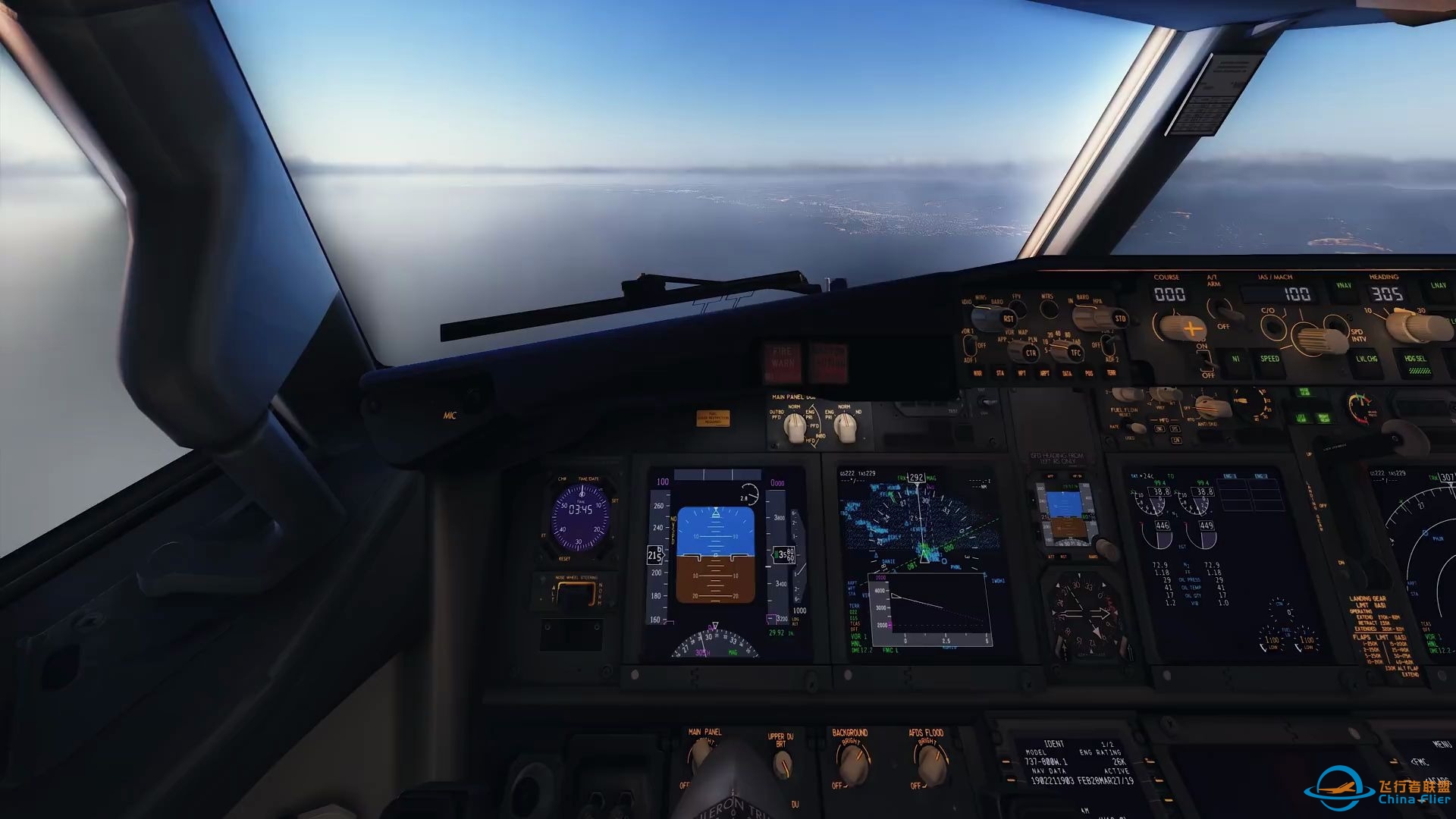 【X-Plane 11】高清画质夕阳中降落|驾驶舱视角-7326 