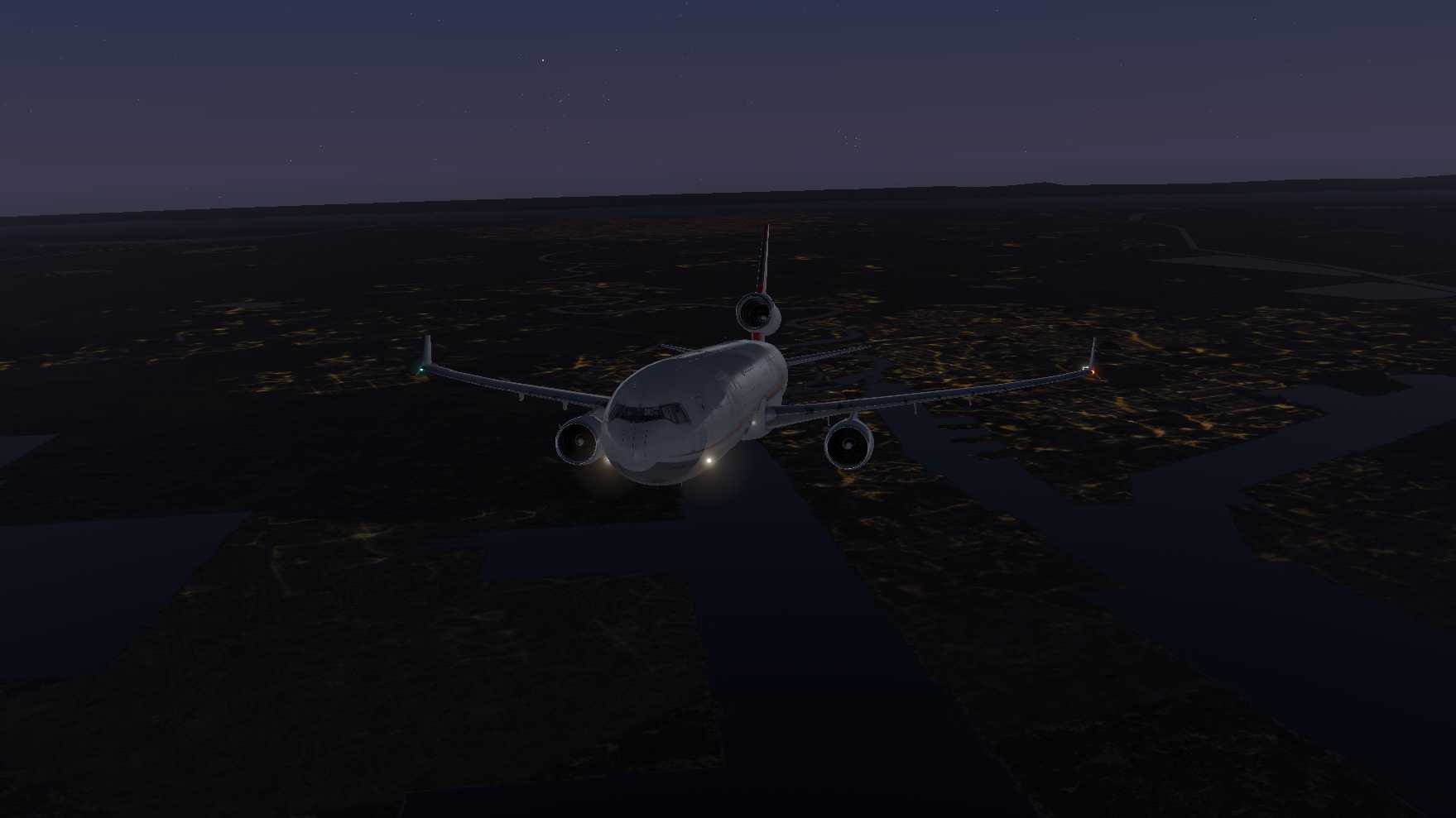 MD11F清晨飞行-2910 