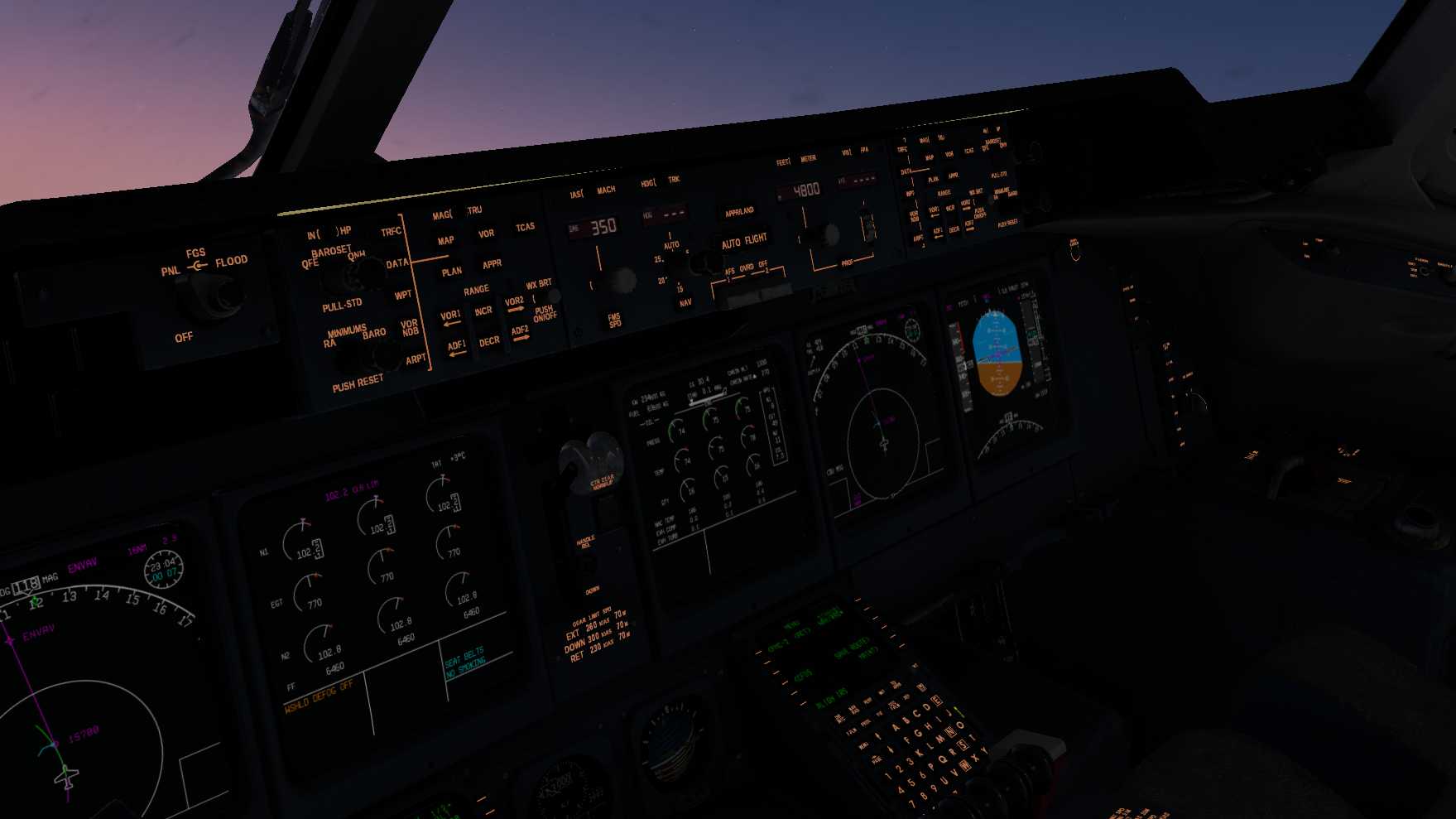 MD11F清晨飞行-5553 