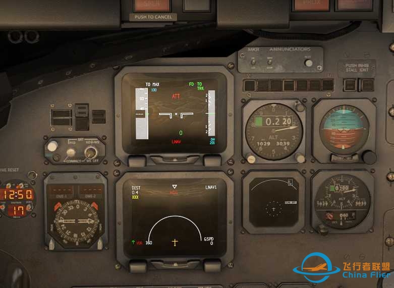 BAE avro RJ 的PFD为啥老是不能初始化-6255 