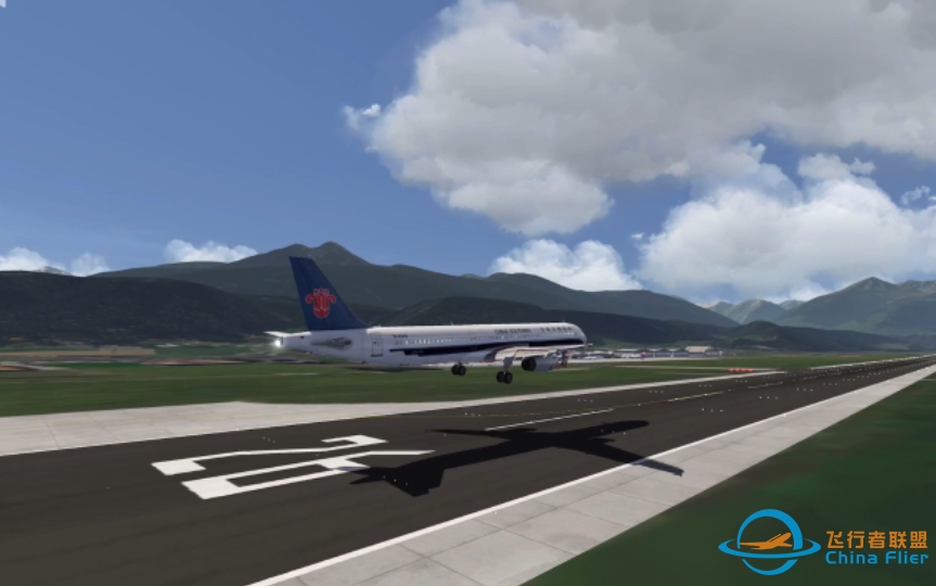 Aerofly FS Global 驾驶南方航空A321在因斯布鲁克机场着陆-7837 