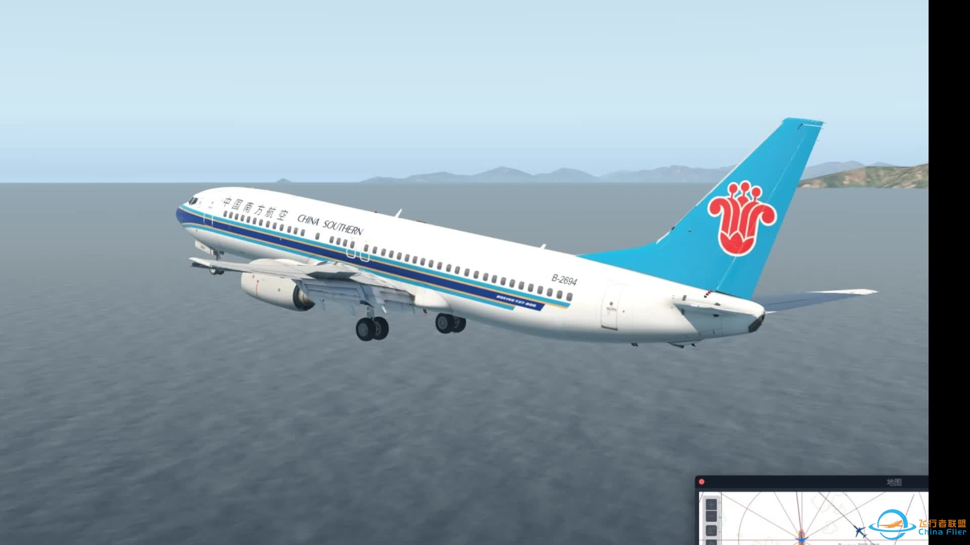 【Xplane11】 738航母超短距速降/doge-6416 