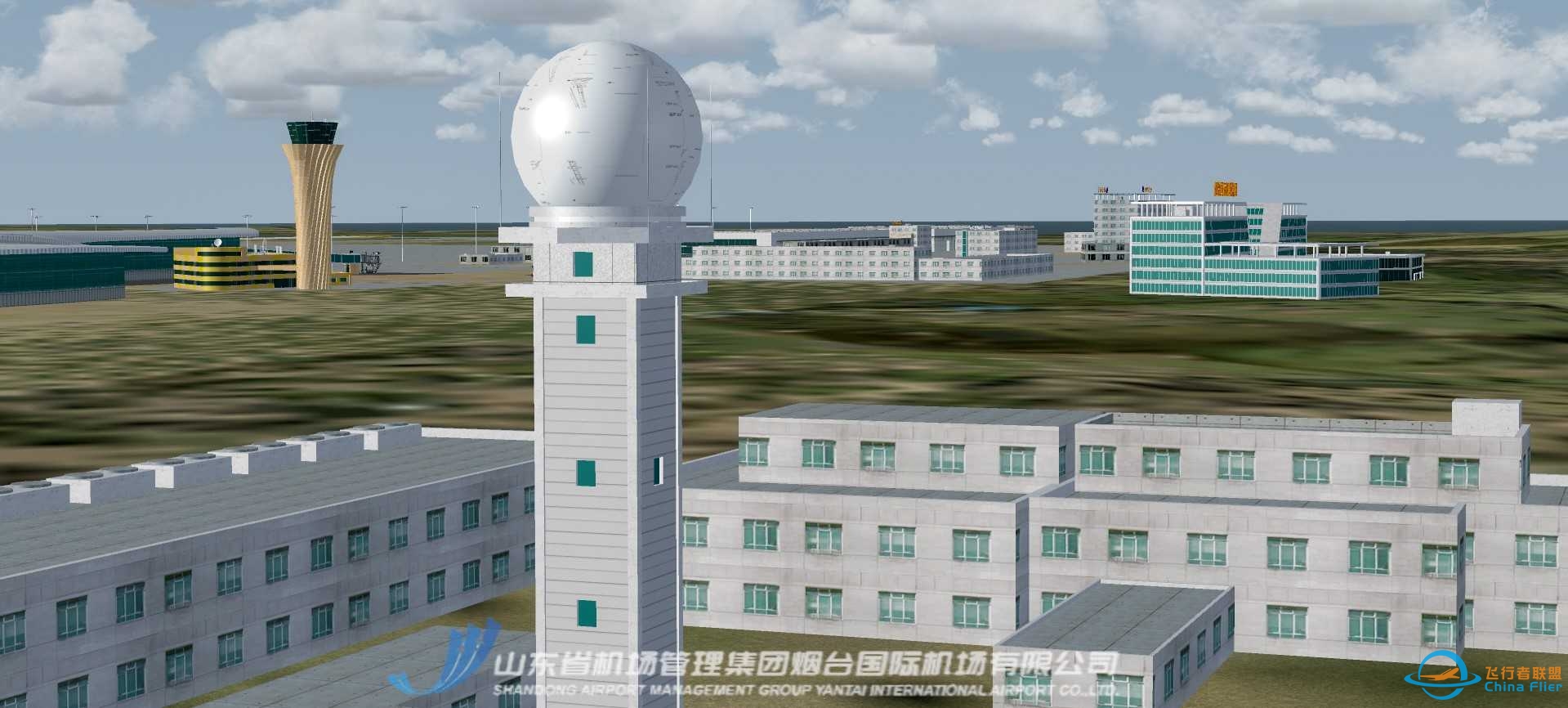【重磅更新】烟台蓬莱国际机场二期含T2，P3D4/5无偏差地景-8224 