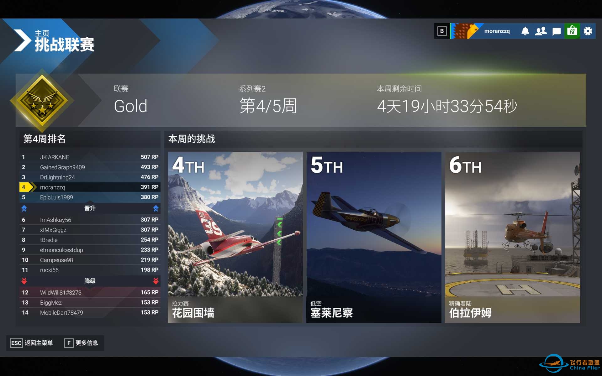 模拟飞行2024挑战联赛成绩-5660 