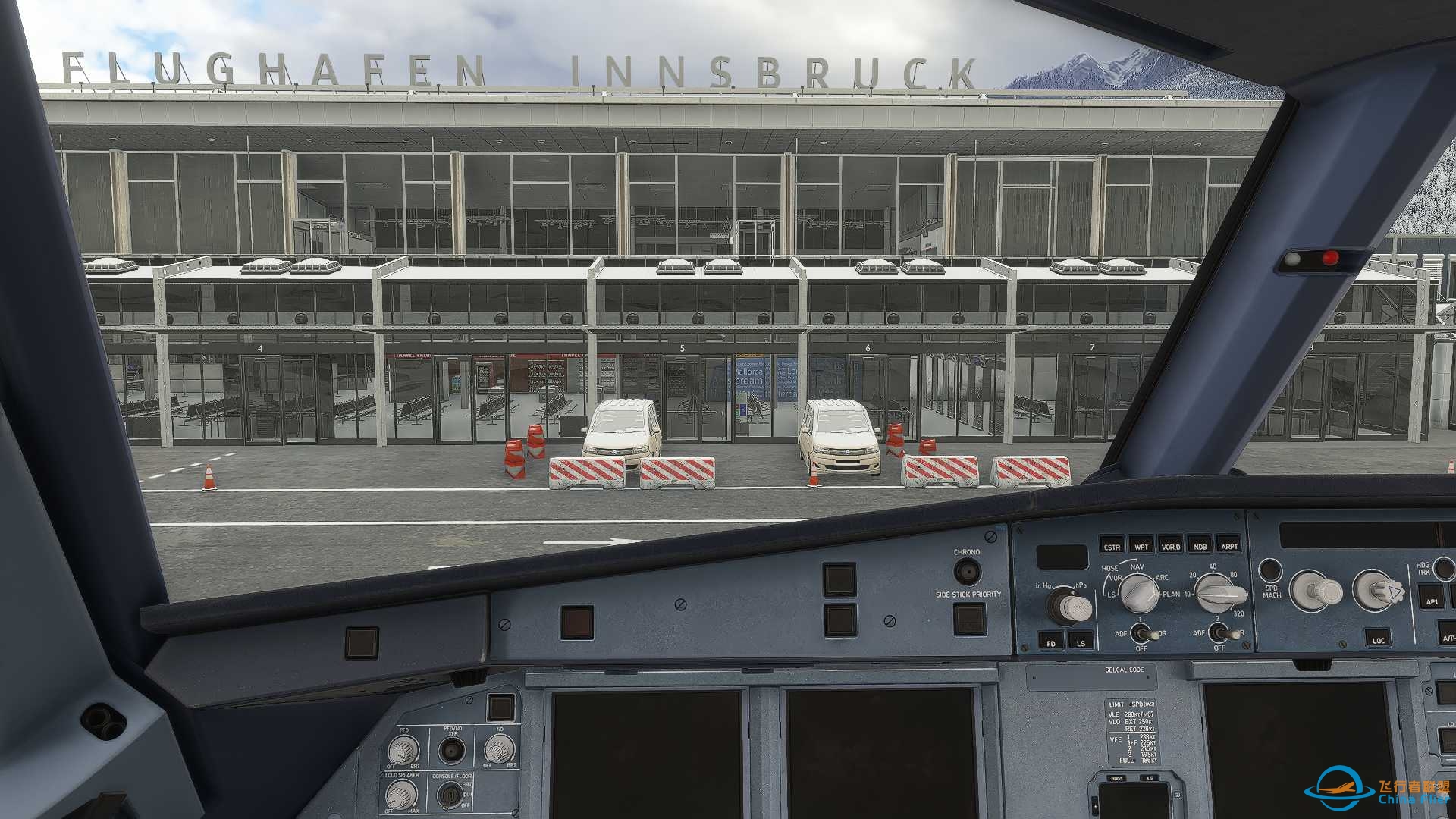 MSFS2024，阿尔卑斯滑雪季实时天气，A321neo，从LOWI到EGLL-7096 