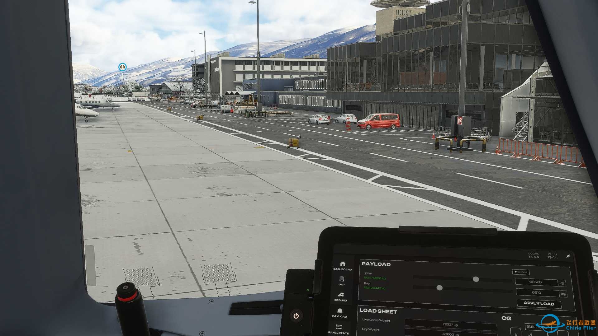 MSFS2024，阿尔卑斯滑雪季实时天气，A321neo，从LOWI到EGLL-4935 