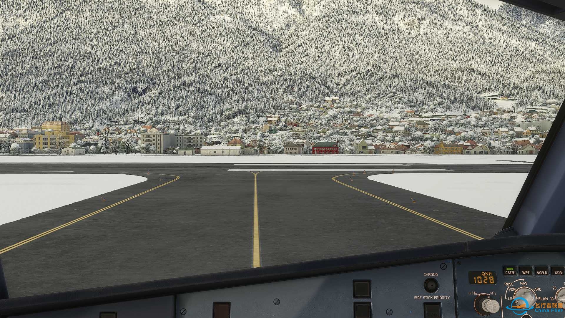 MSFS2024，阿尔卑斯滑雪季实时天气，A321neo，从LOWI到EGLL-1109 