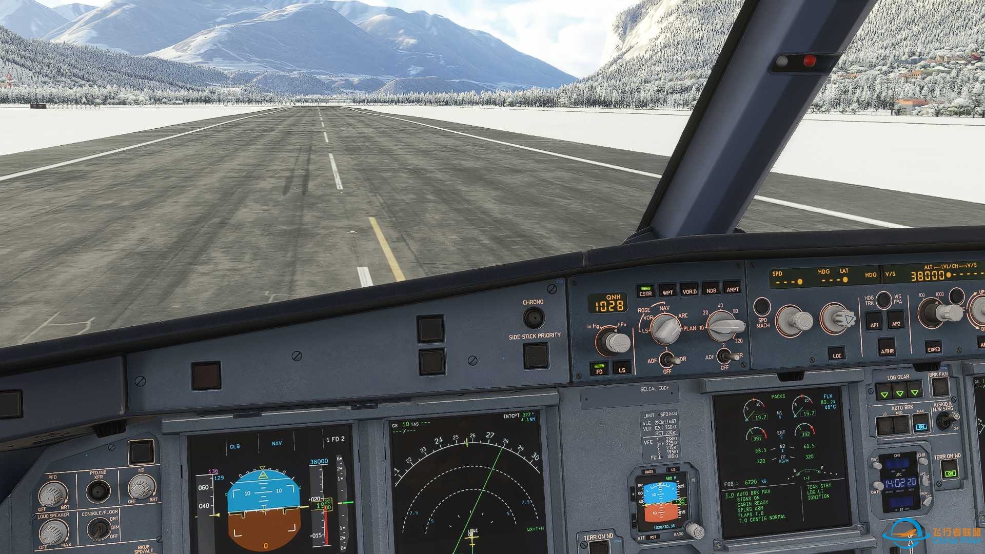 MSFS2024，阿尔卑斯滑雪季实时天气，A321neo，从LOWI到EGLL-5076 