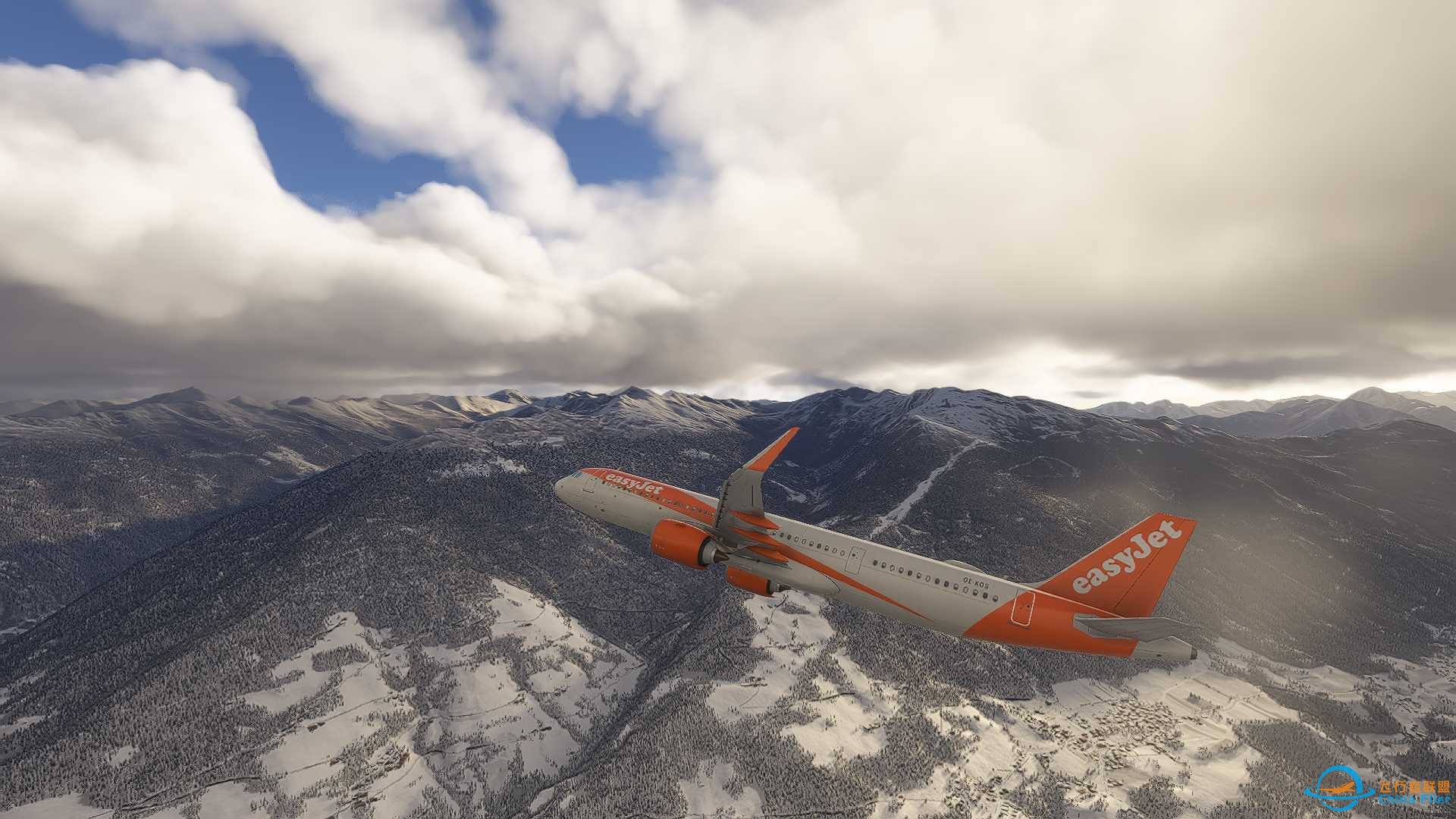 MSFS2024，阿尔卑斯滑雪季实时天气，A321neo，从LOWI到EGLL-7103 