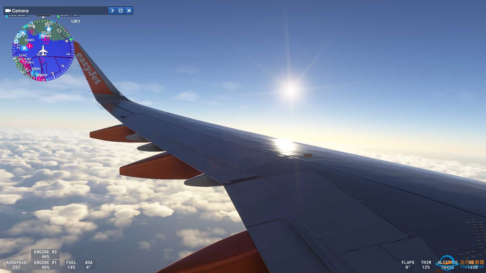 MSFS2024，阿尔卑斯滑雪季实时天气，A321neo，从LOWI到EGLL-7217 