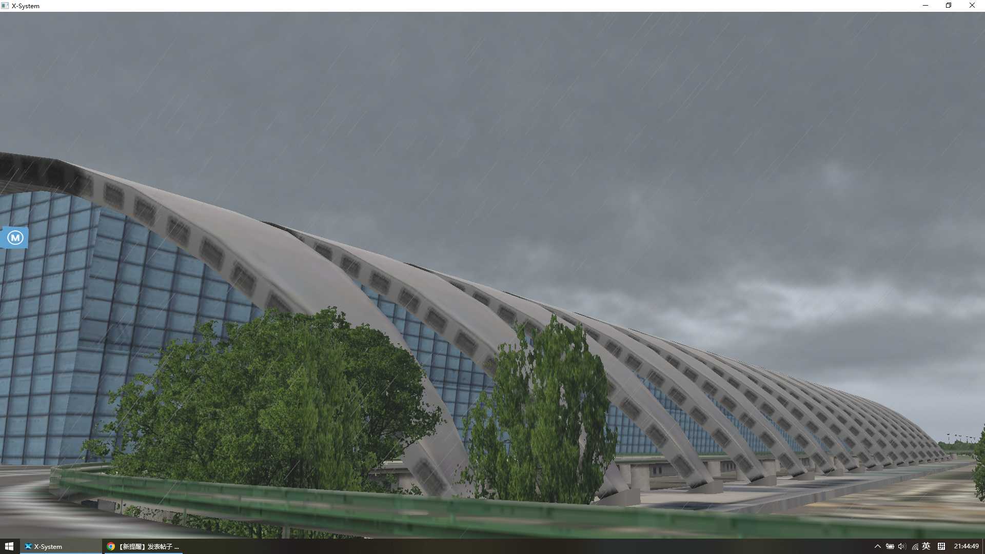 【xplane11】CTU；ZUUU；成都双流国际机场；暴风雨下的机场-8347 
