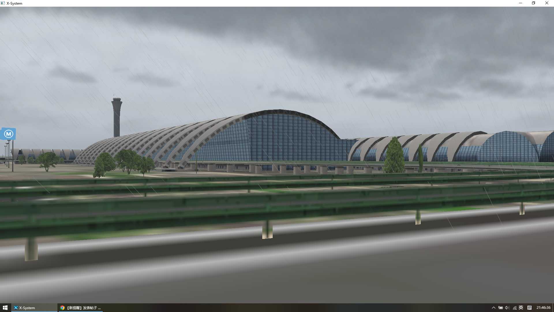 【xplane11】CTU；ZUUU；成都双流国际机场；暴风雨下的机场-3581 