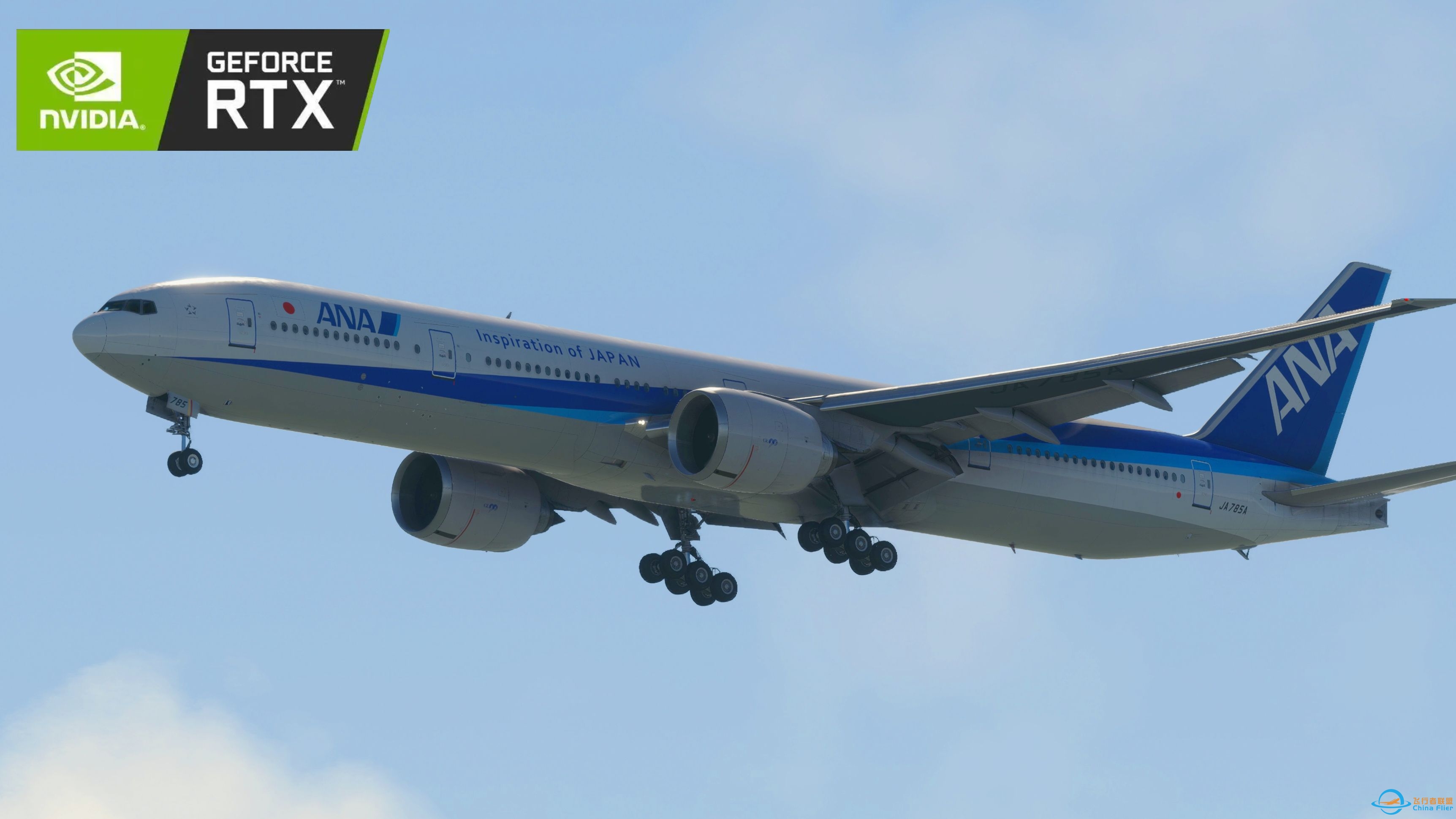 【4K】最高画质 日本-上海国际飞行 | 微软飞行模拟2020 （全日空波音77w）-5736 