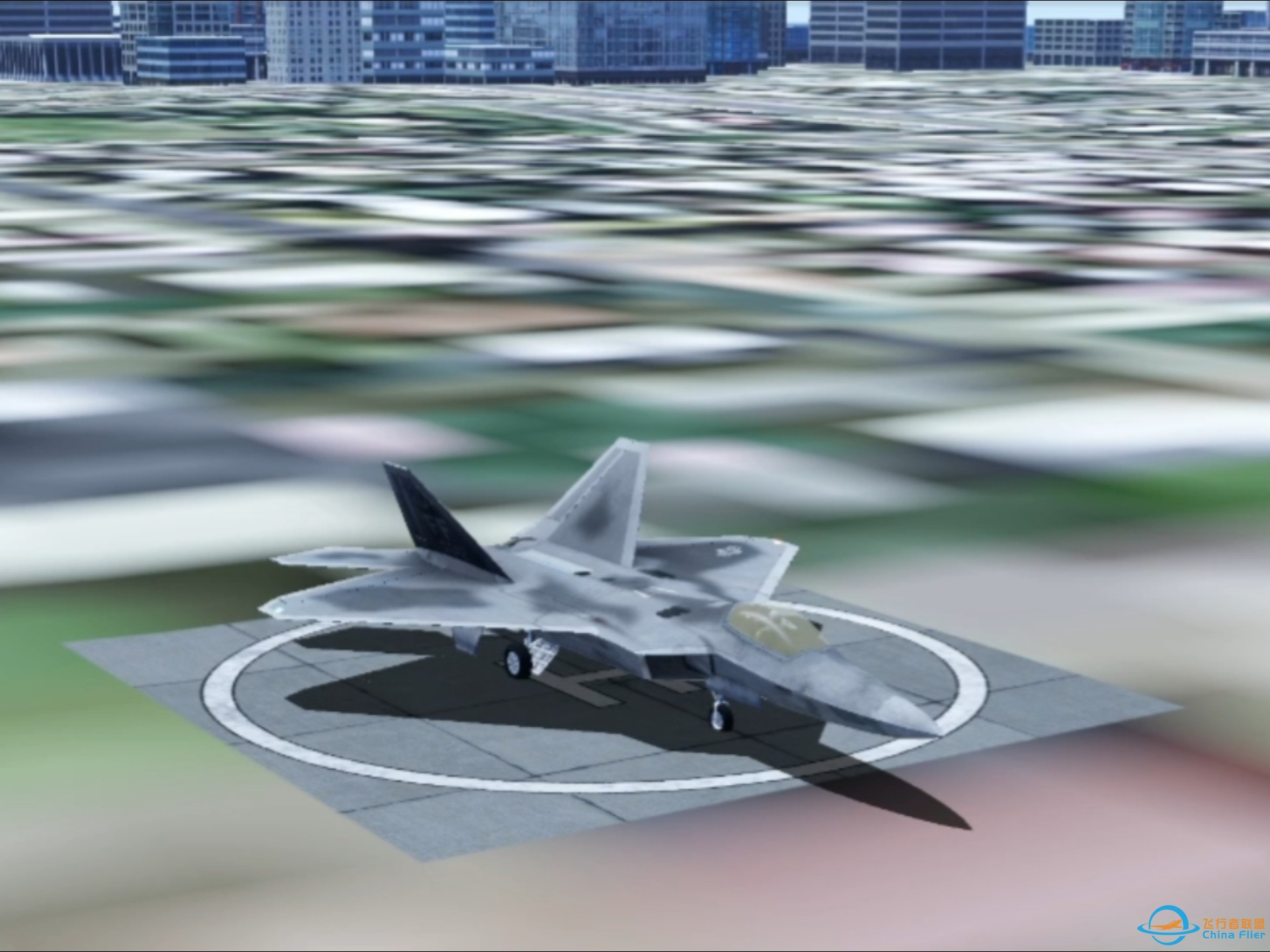 《X-Plane10》好久没开F22A了，不得不说这玩意儿的野性实在是有点猛-7589 