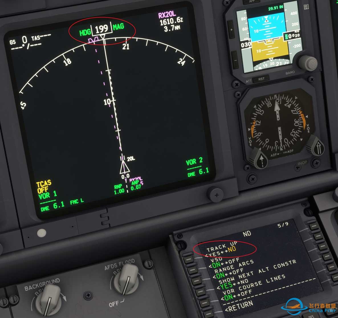 pmdg 738ND能设置航迹，真机有吗？-3642 