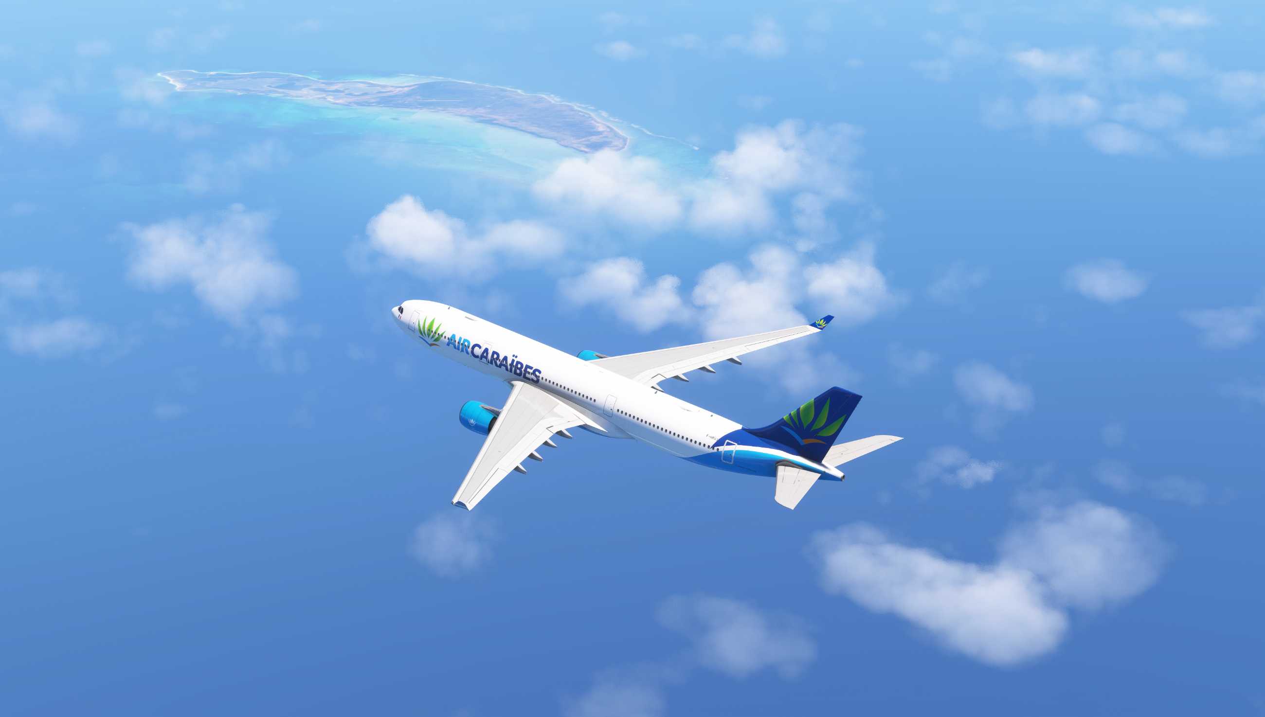 四万英尺鸟瞰中美洲大堡礁群岛-6647 