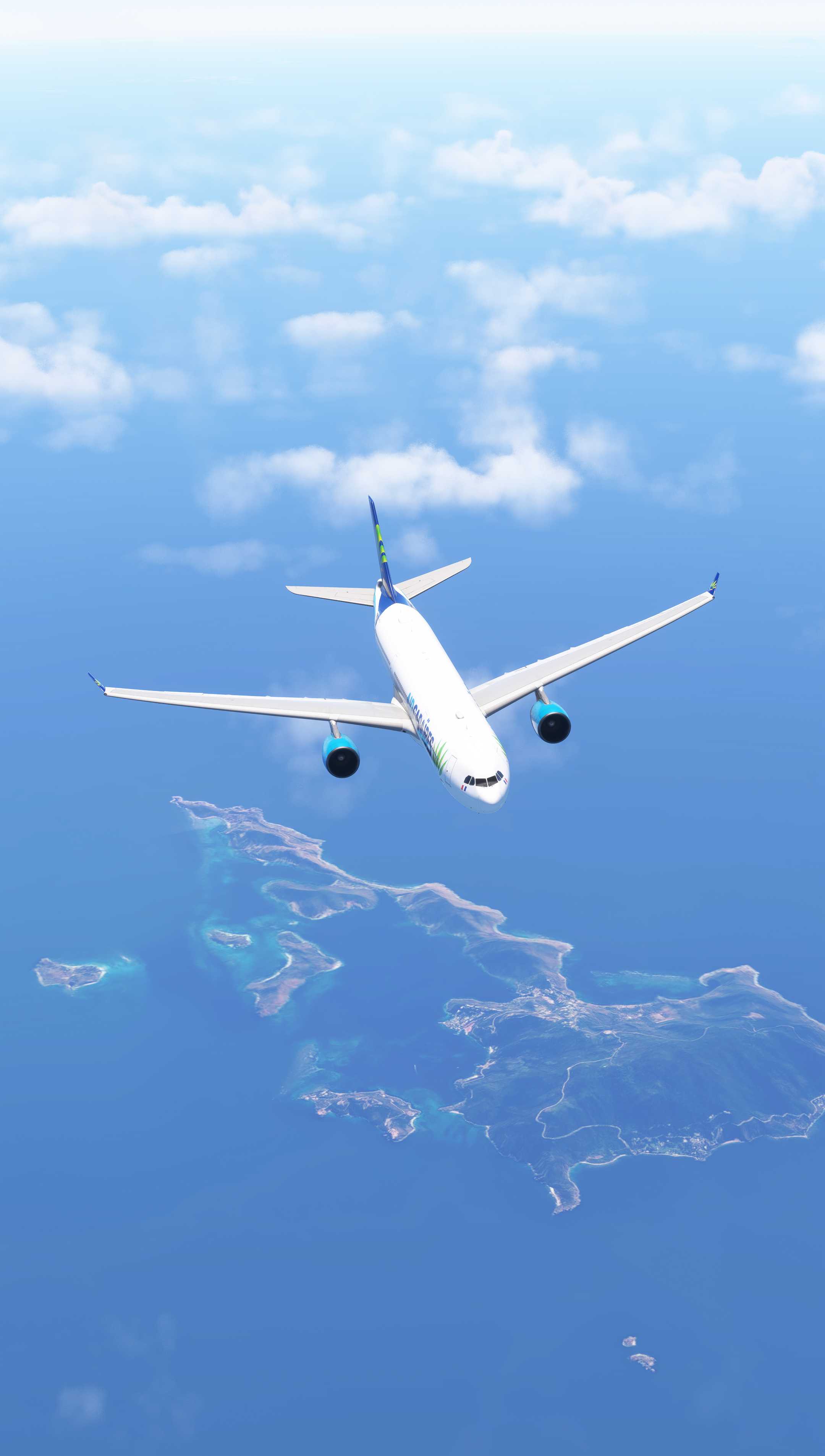 四万英尺鸟瞰中美洲大堡礁群岛-553 