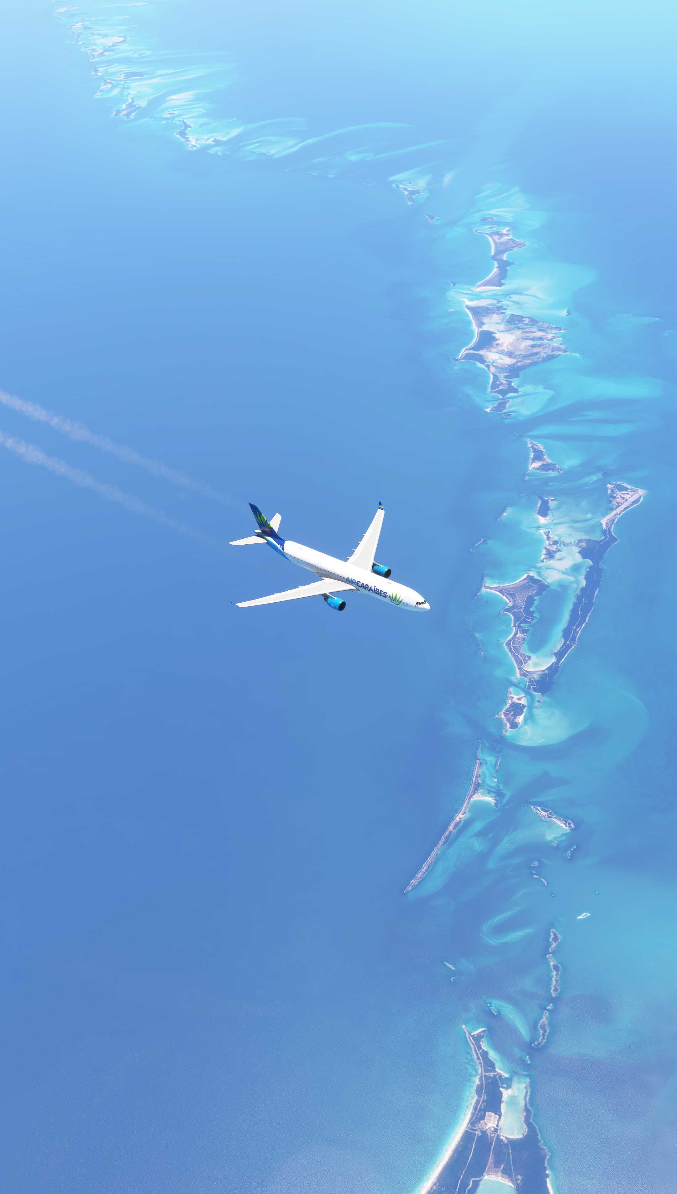 四万英尺鸟瞰中美洲大堡礁群岛-9897 