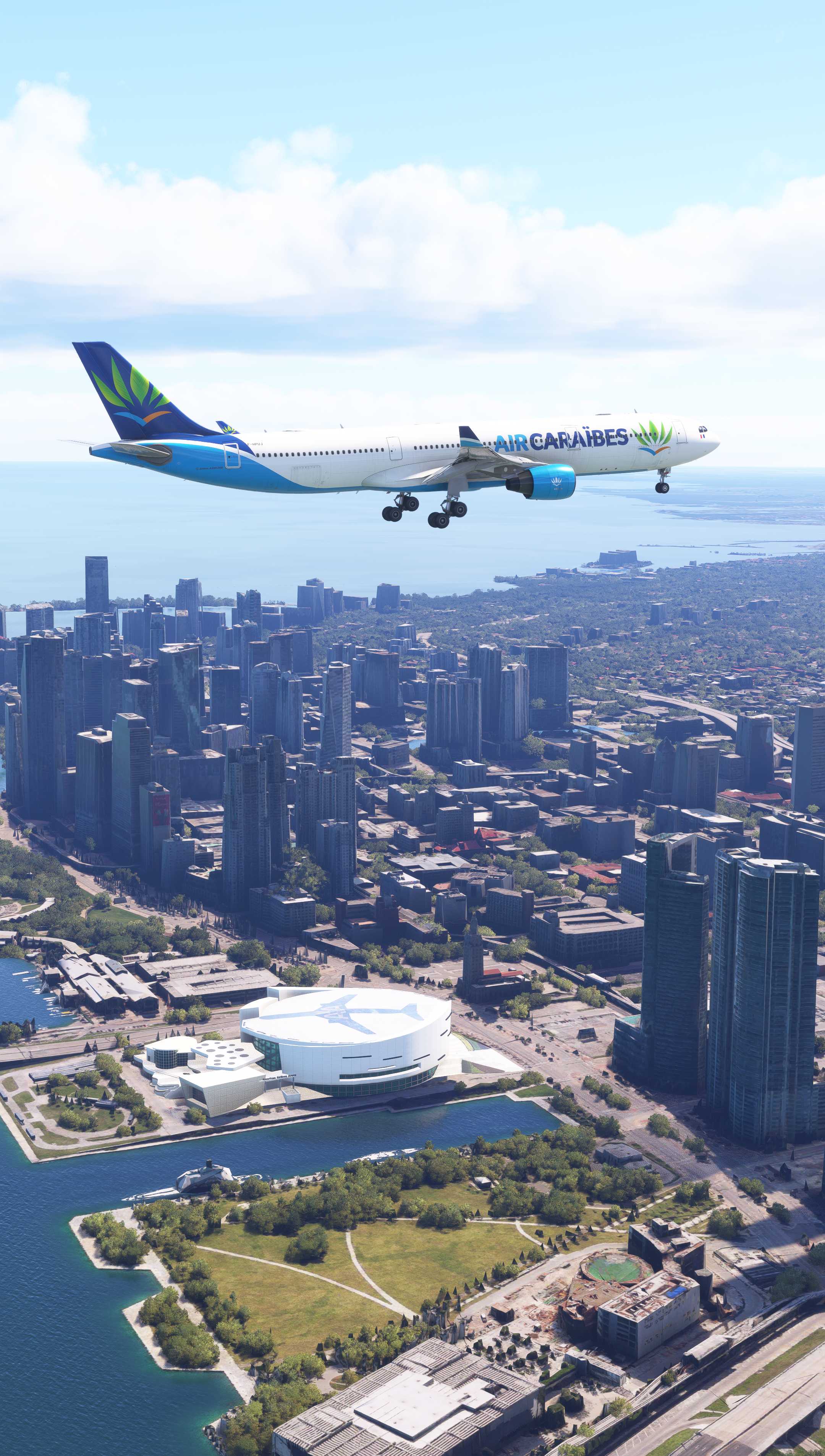 四万英尺鸟瞰中美洲大堡礁群岛-1264 