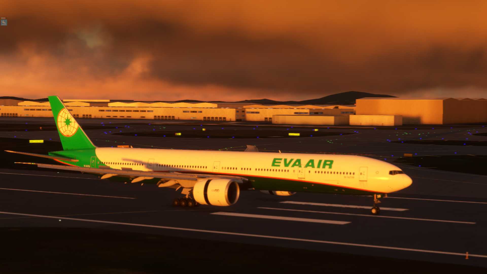 夕阳下的EVA777-5489 