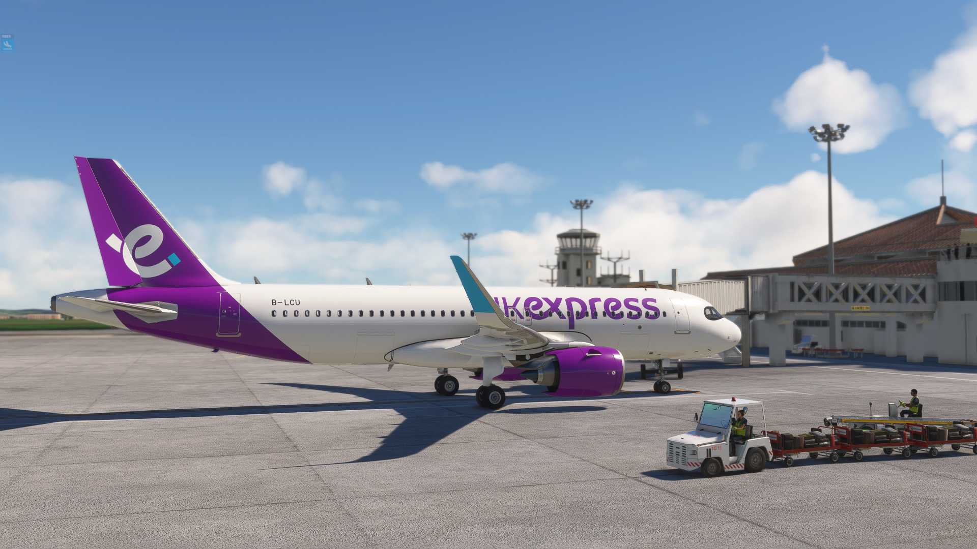 香港快运A320N落地宫古空港-4647 