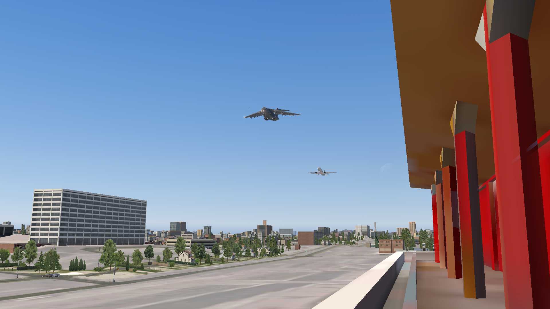 民航机梯队第三次彩排，c919跟着运20飞过主席台-2352 