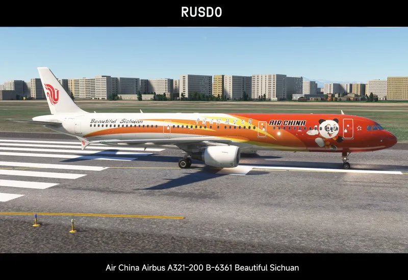 【Fenix/MSFS2020+2024】中国国际航空A321-200 B-6361 秀美四川彩绘-7402 