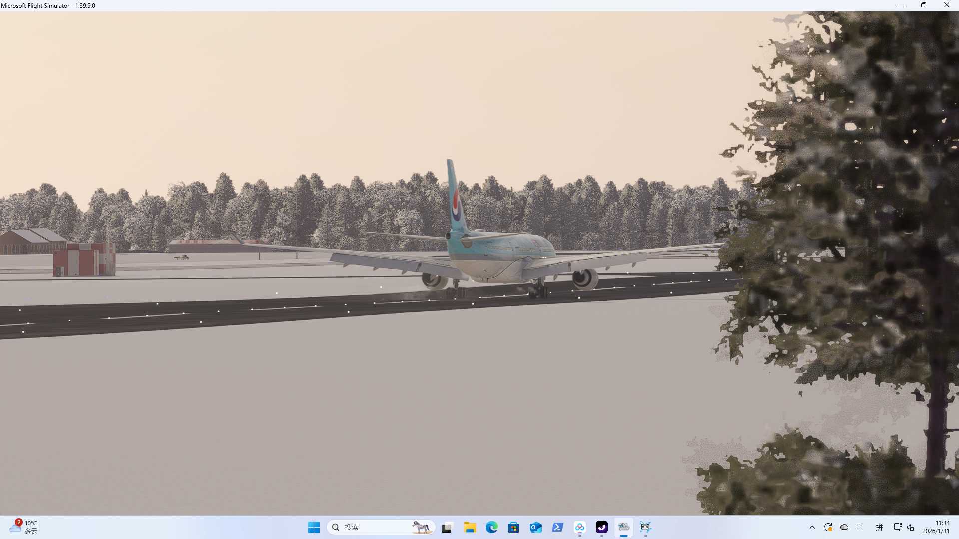 【msfs2020】2026年第一帖：沈阳桃仙国际机场【大韩航空KE831】-6165 