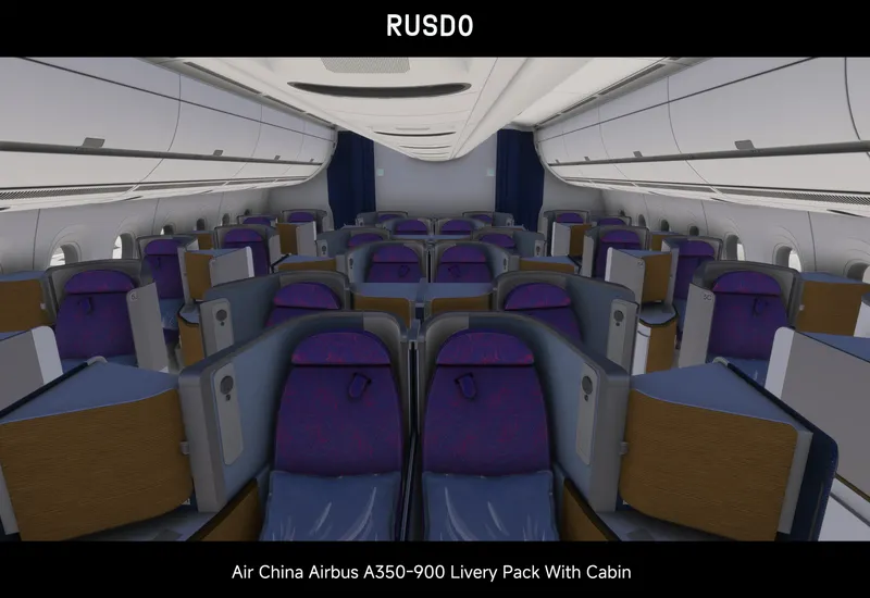 【2020/2024（含客舱）】中国国际航空公司A350-900标准涂装机...-7500 