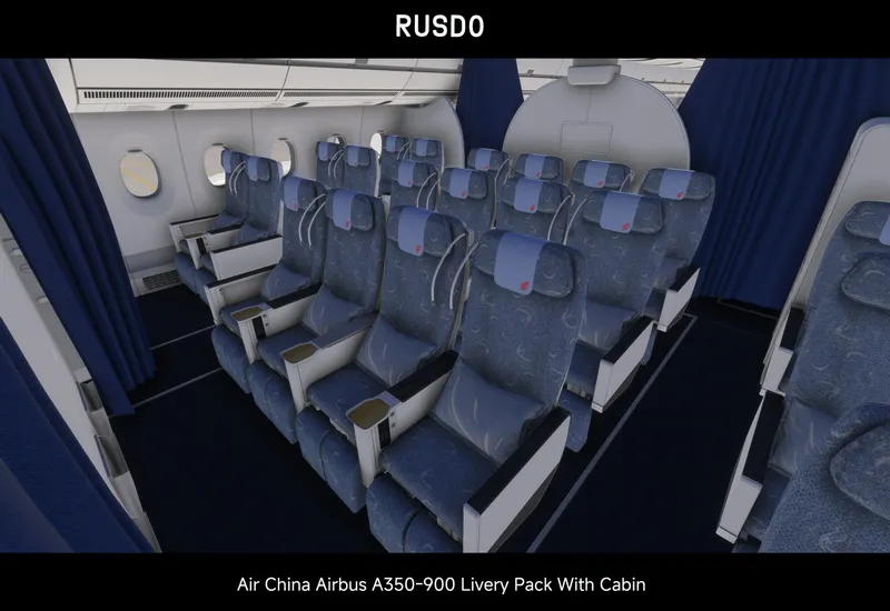 【2020/2024（含客舱）】中国国际航空公司A350-900标准涂装机...-2943 