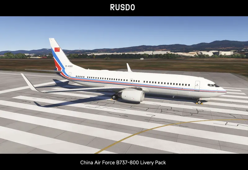 【PMDG/MSFS2024】中国空军 B737-800 全机队涂装包